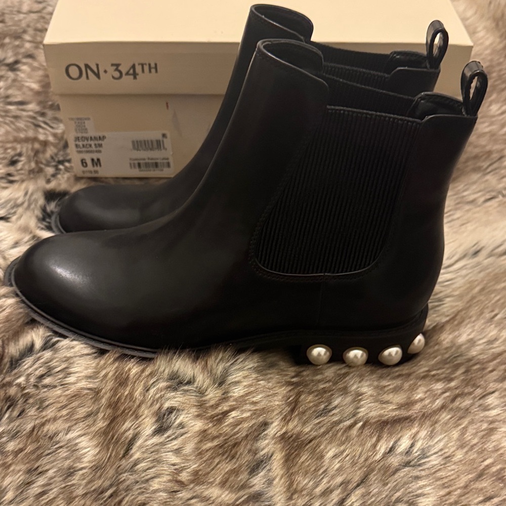 Women's Black Leather Combat Boots